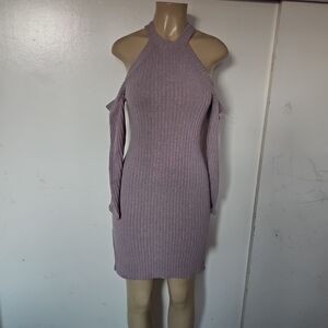 Charlotte Russe Lavender Long Sleeve Dress
